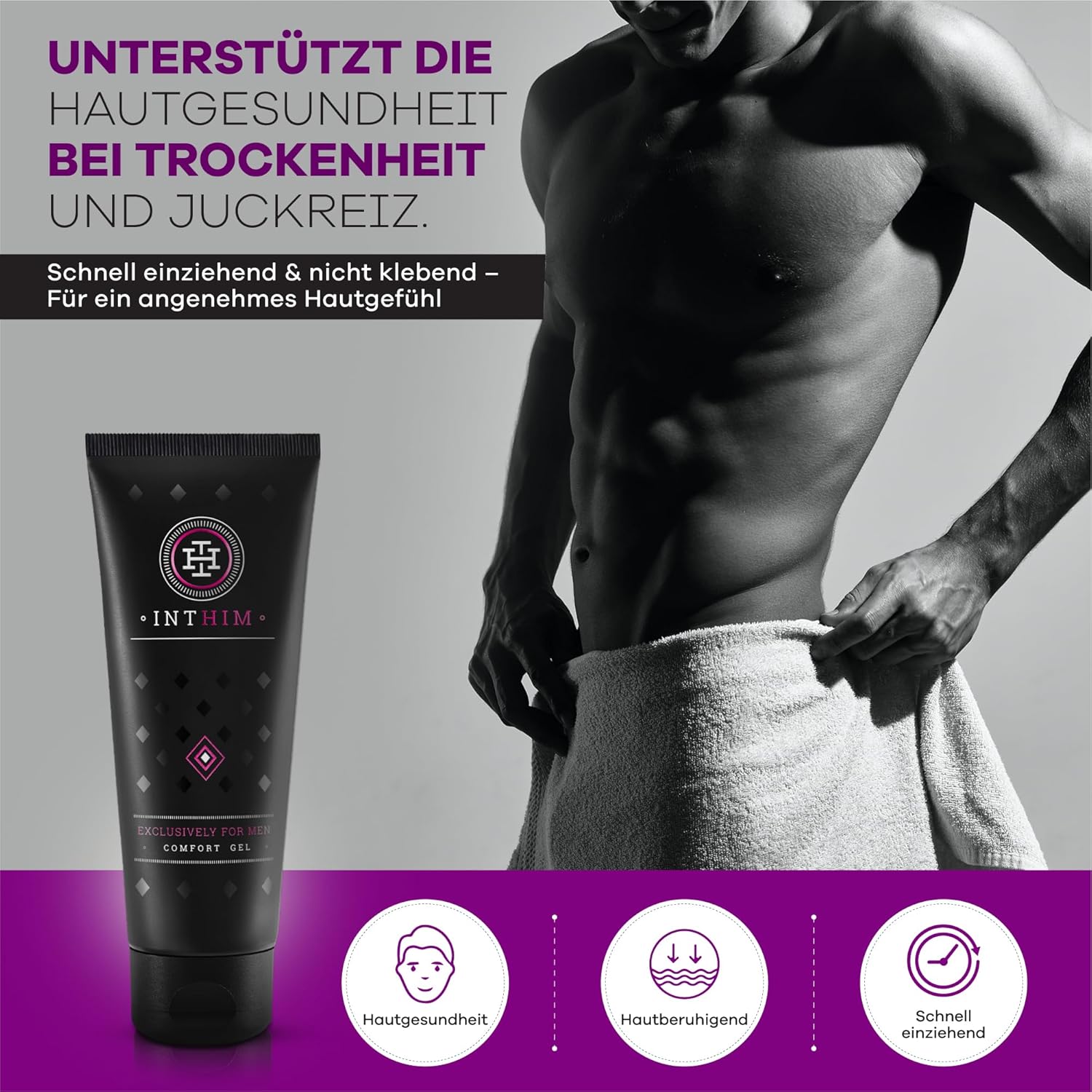 Penisvergrößerung & Pflege – IntHim Men's Anti-Inflammatory Intimate Care Set – Intimate Wash Lotion for Men + After Shave Intimate Cream for Men – pH Neutral & Free from Parabens and Allergens for Redness and Shaving Pimples – Bild 5