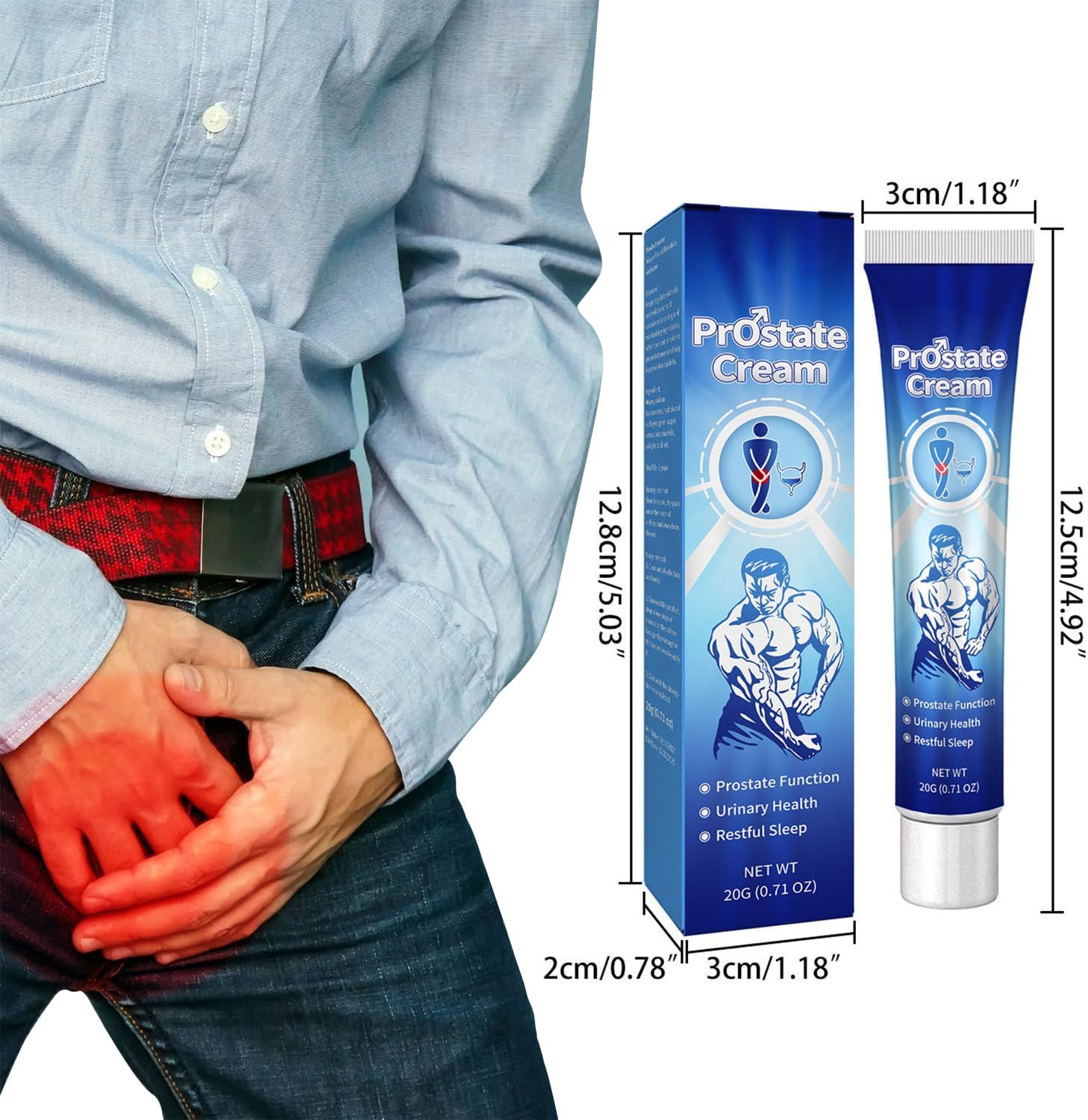 Penisvergrößerung & Pflege – Men's Cream Intimate Care Cream, Anti-Inflammatory Intimate Care Men, Cream for Men's Intimate Space, for Daily Intimate Care Men to Maintain a Healthy Intimate Area, 20 g – Bild 3