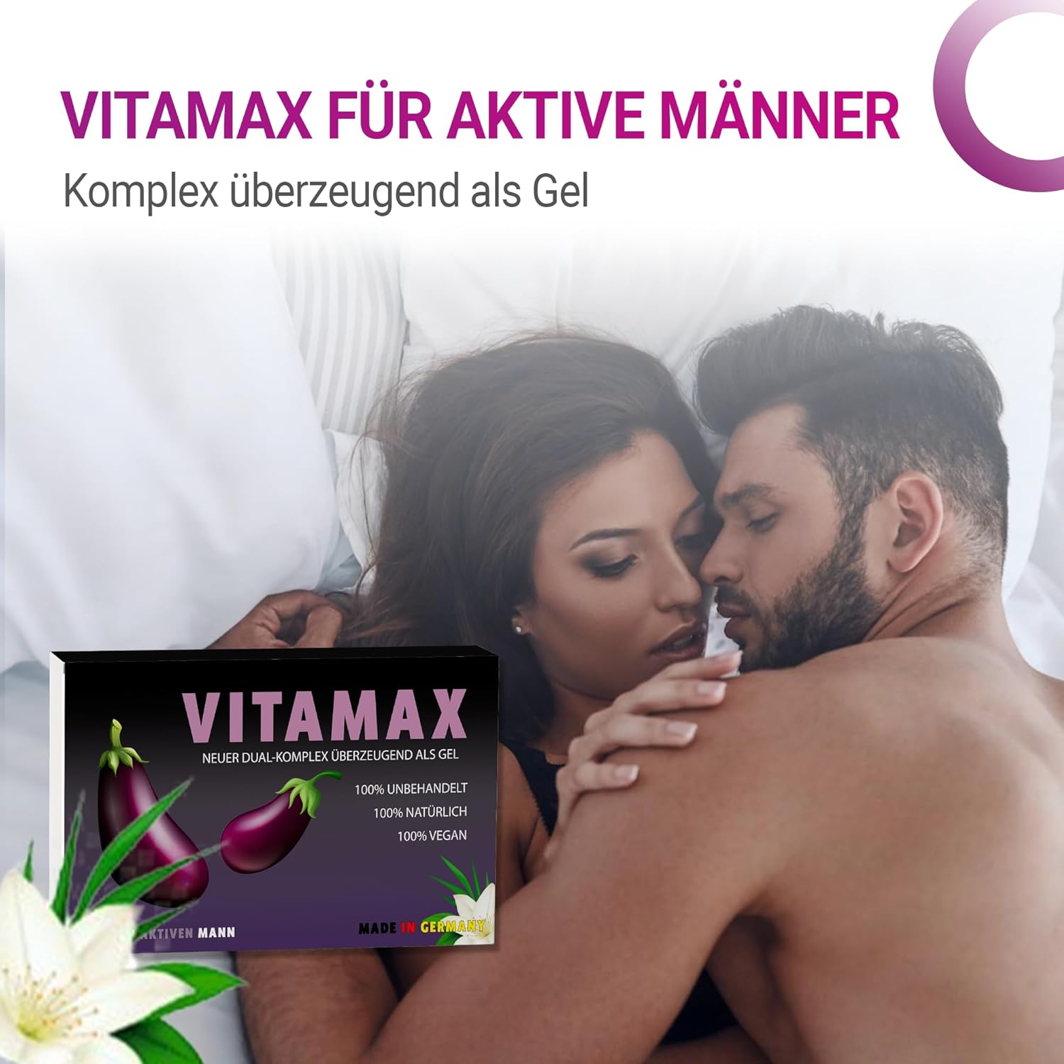 Potenzmittel & Standfestigkeit – Vitamax Herrenwohl Jelly Extra Strong - Selenium, Zinc, Maca, Ginseng, L-Arginine Testosterone - Libido Booster for Men - Pack of 5 High Dose Trial Pack – Bild 2