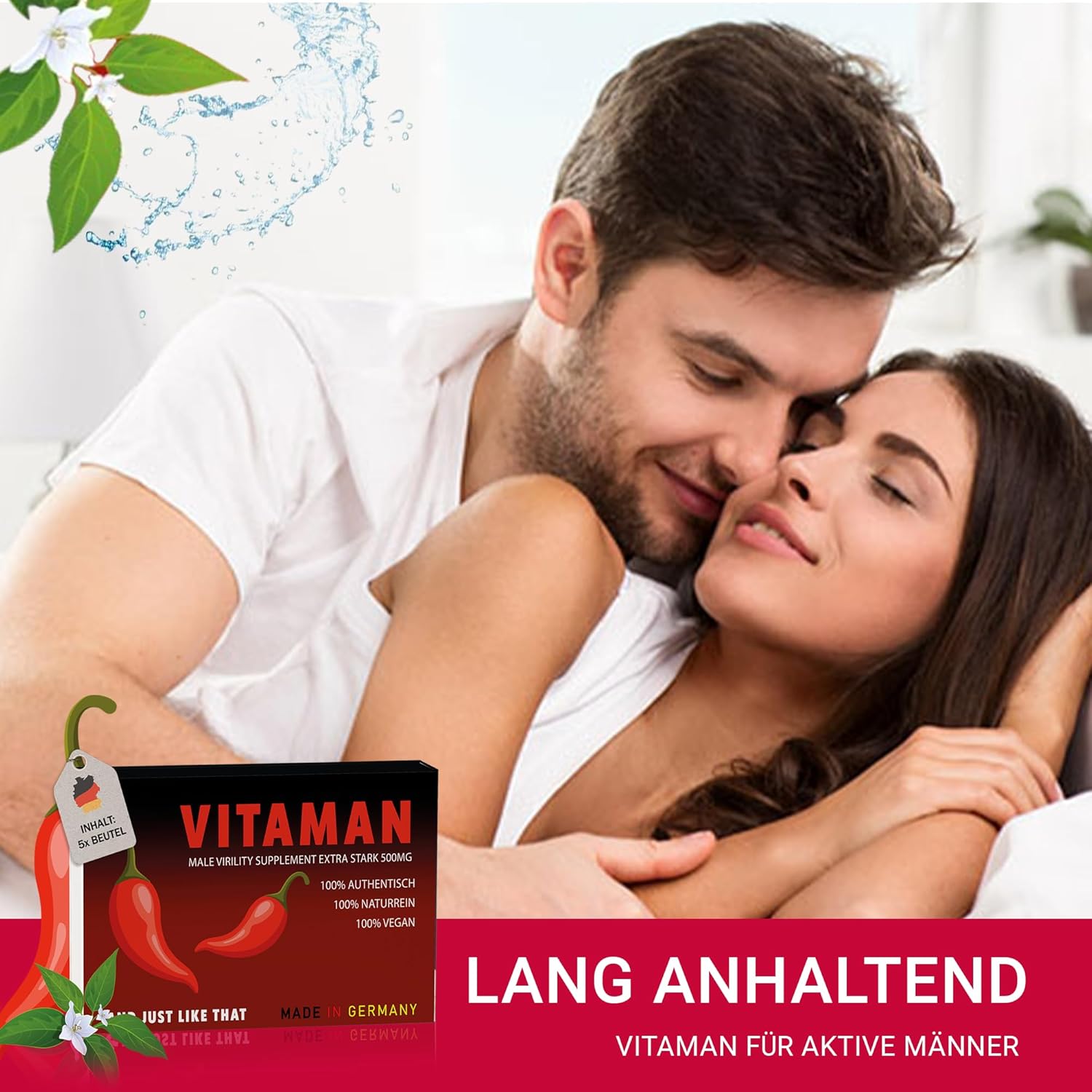 Ausdauer & Energie – Vitaman Shine Performance Extra Strong - Men's Good - Supports Energy, Endurance & Testosterone - High Dose, Laboratory Tested & Practical – Bild 5