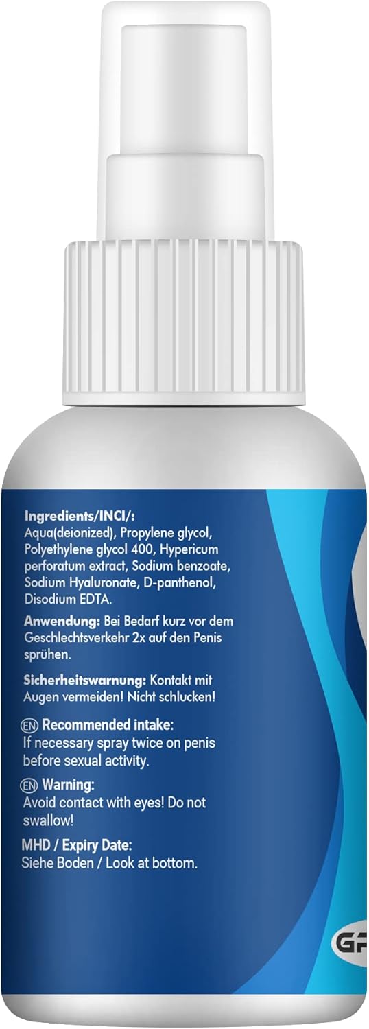 Potenzmittel & Standfestigkeit – Pontezin Delay Spray for Men - Delay Spray for Men - Extra Strong - Instant Effect for Men - Last Longer - Delay Ejaculation - Extremely High Dose - 50 ml – Bild 2