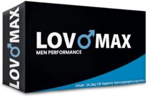 Potenzmittel & Standfestigkeit – LovoMax Mann Pleasure Enhancement Sex Pills for Men 100% Vegetable and Vegan