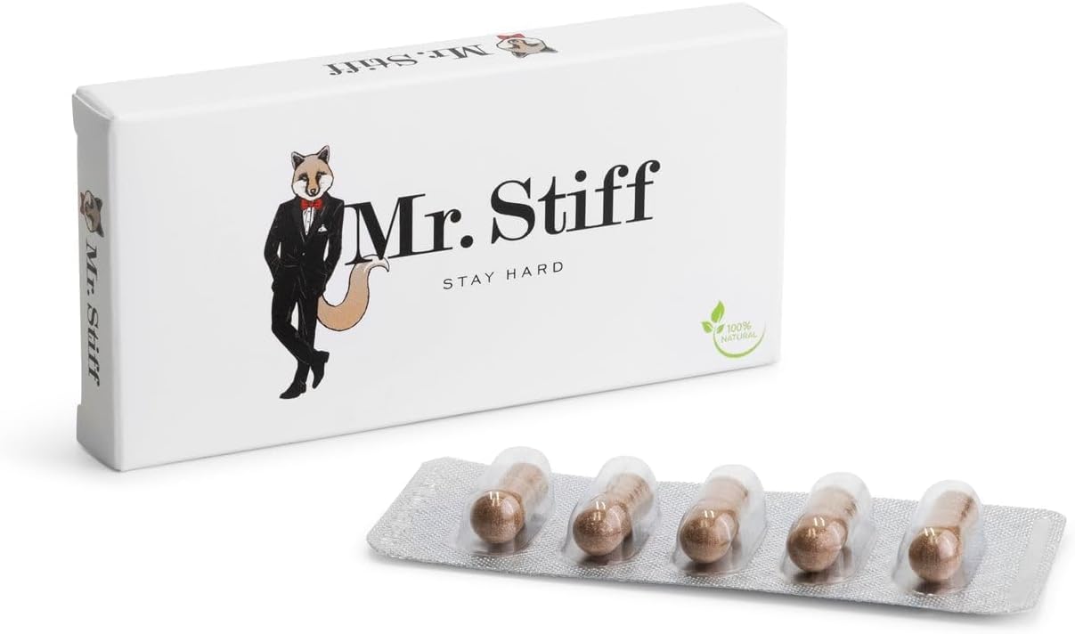 Potenzmittel & Standfestigkeit – Mr. Stiff Men's Potency Pills - Natural Preparation - For More Pleasure - 5 Pieces
