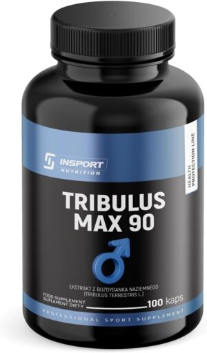 Ausdauer & Energie – Tribulus Terrestris Extract 90% Saponins - 100 Capsules for Potency & Testosterone - Natural Support for Men - Performance Enhancing & Vitality - INSPORT