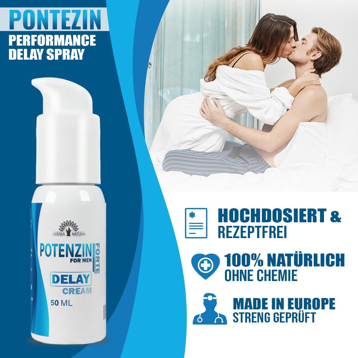 Penisvergrößerung & Pflege – Delay Cream for Men - High Dose with Instant Effect - Delay Cream Extra Strong for Men - with Premium Quality for Maximum Performance - 50 ml – Bild 4