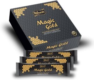 Penisvergrößerung & Pflege – Naturgena Black-Gold, Ginseng Gel, 12 g x 12 Stick Instant Effect, Extra Strong for Active Men, Ginseng & Maca (2)