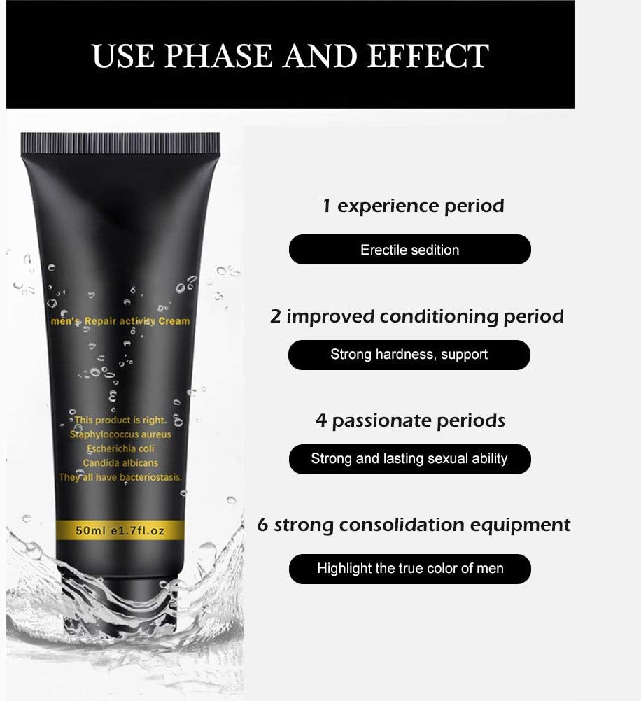 Penisvergrößerung & Pflege – 50 ml Big Cream Man Lasting Erection Gel Male Increase Enlargement Sex Time Delay Cream Adult Sex Product – Bild 5