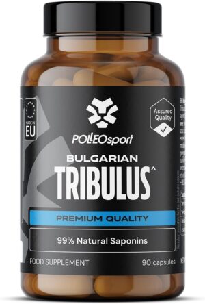 Ausdauer & Energie – Leovital Bulgarian Tribulus - 1200 mg Tribulus terrestris per serving - High Dose with 99% Saponins - Testosterone Booster for Men - 90 Capsules - Made in EU