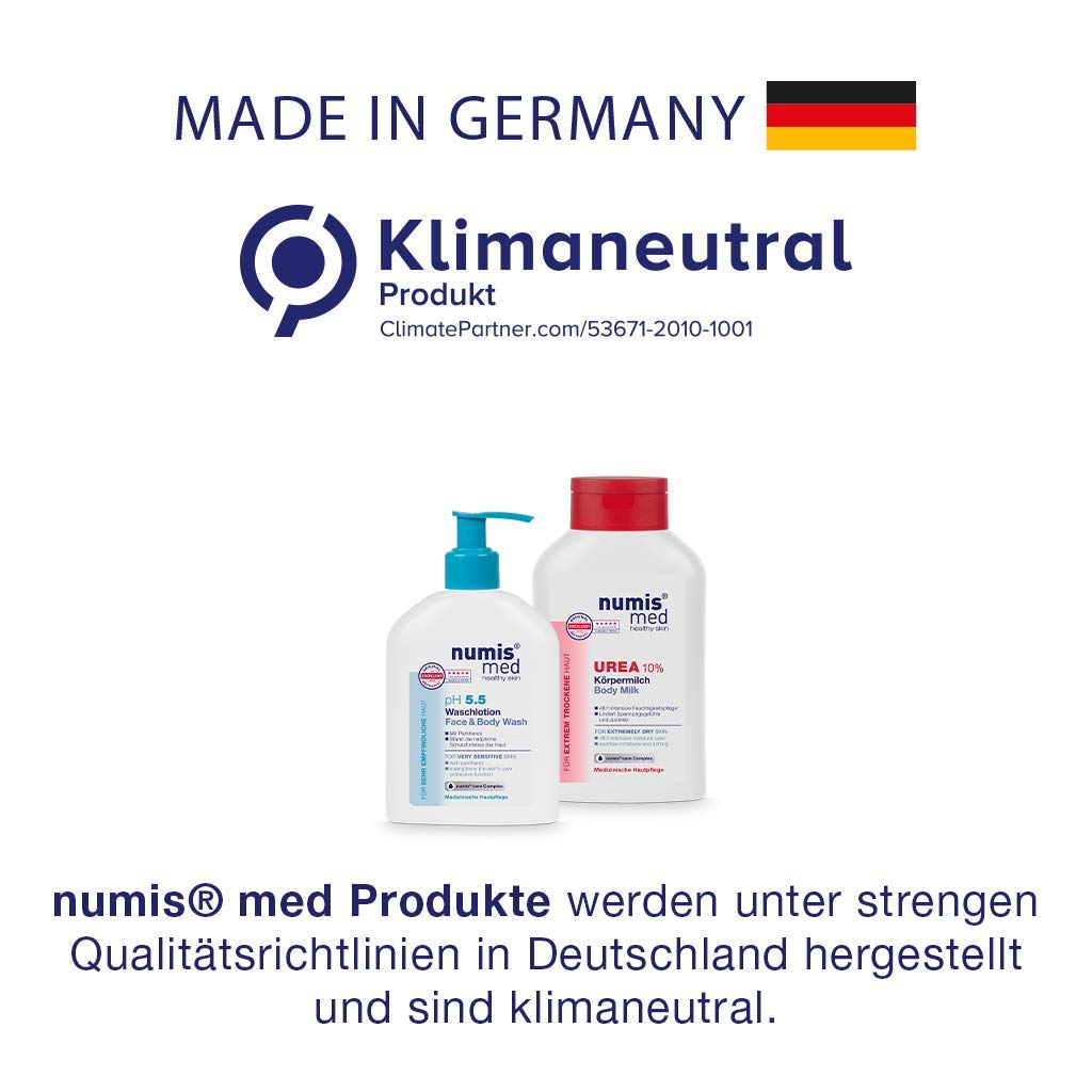 Penisvergrößerung & Pflege – numis med Shower Gel with 5% Urea - Skin Soothing Shower Gel for Extremely Dry, Itch-Tone Skin - Vegan Skin Care without Silicones, Parabens & Mineral Oil - Shower Gel Pack of 3 (3 x 200 ml) – Bild 7