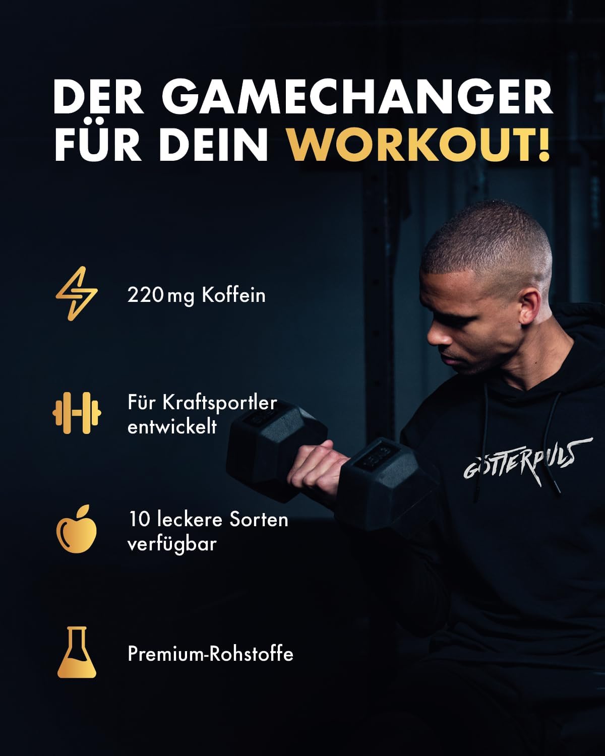 Ausdauer & Energie – OS NUTRITION Götterpuls Premium Pre-Workout Supplement, 308 g – Bild 4
