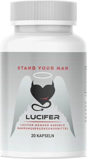 Potenzmittel & Standfestigkeit – Lucifer Premium men's capsules, for real men, non-prescription, perfect for pleasure, stamina and longer sex.