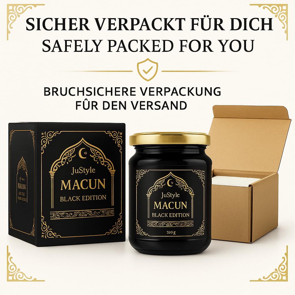 Penisvergrößerung & Pflege – Ottoman Black Power Macun Herbal Gel 240 g High Dose for Active Men with Maca, Tribulus, Ginseng – Bild 4