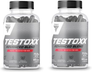 Ausdauer & Energie – Testoxx | Testosterone Booster for Men | Libido Support | Dietary Supplement | Muscle Mass Growth (120 Capsules)