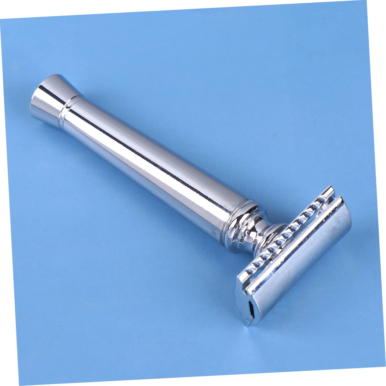 Penisvergrößerung & Pflege – minkissy Beard Trimming Tool Bald Razor Care Shaving Barber Men Father's Day Gift Silver – Bild 7