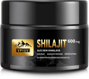 Ausdauer & Energie – Shilajit Resin 100% Pure - Himalayan Shilajit with 75% Fulvic Acid & 85+ Minerals - Natural Energy, Focus & Immune System - 50g Original Resin