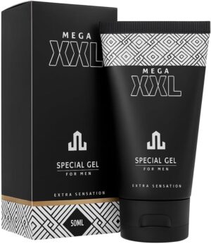 Potenzmittel & Standfestigkeit – Mega XXL Gel - 50 ml Cream for Enlargement - Extend & Make Thicker - For More Length, Circumference & Stability - Effective Intimate Care for Men