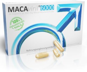 Ausdauer & Energie – MacAviril® 6000 | From Your Pharmacy | 100% Peruvian Maca | High Dose | High Purity | Made in Germany