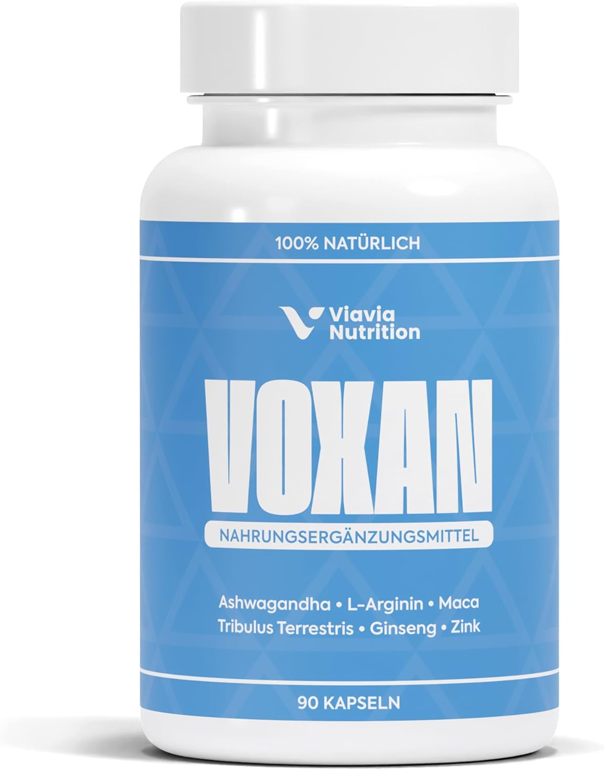 Potenzmittel & Standfestigkeit – VOXAN - Complex for Men - High Dose and Natural - More Power, Energy and Endurance - 90 Capsules - With Ginseng, Ashwagandha, Maca, Tribulus Terrestris, Zinc, Selenium and Arginine