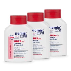 Penisvergrößerung & Pflege – numis med Shower Gel with 5% Urea - Skin Soothing Shower Gel for Extremely Dry, Itch-Tone Skin - Vegan Skin Care without Silicones, Parabens & Mineral Oil - Shower Gel Pack of 3 (3 x 200 ml)