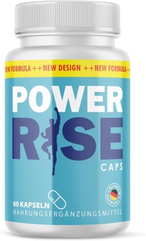 Potenzmittel & Standfestigkeit – Power Rise Caps - for Intimate Moments - Easy to Use - 60 Capsules