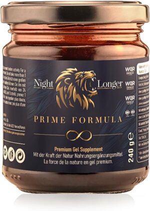 Potenzmittel & Standfestigkeit – Prime Formula Maca Gel, Instant Effect, Extra Strong for Active Men, Ginseng & Tribulus Terrestris, 240 g Jar