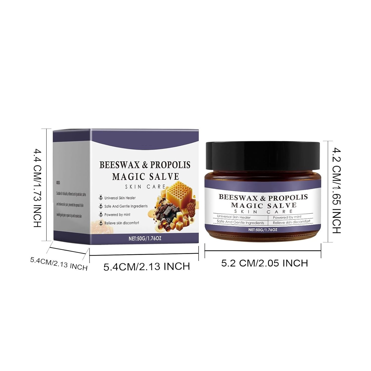Penisvergrößerung & Pflege – Natural Honey & Beeswax Moisturising Cream, Deep Hydration & Care, Skin Care, Moisturising Cream for Face and Body for Sensitive and Dry Skin, Anti-Ageing – Bild 7