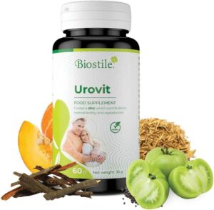 Ausdauer & Energie – Urovit Capsules - 60 Capsules to Support the Male Urinary Tract and Maintain Normal Testosterone Levels