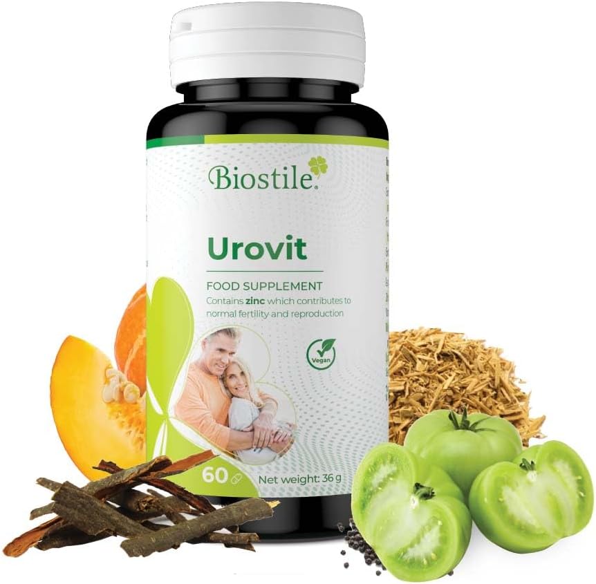 Ausdauer & Energie – Urovit Capsules - 60 Capsules to Support the Male Urinary Tract and Maintain Normal Testosterone Levels