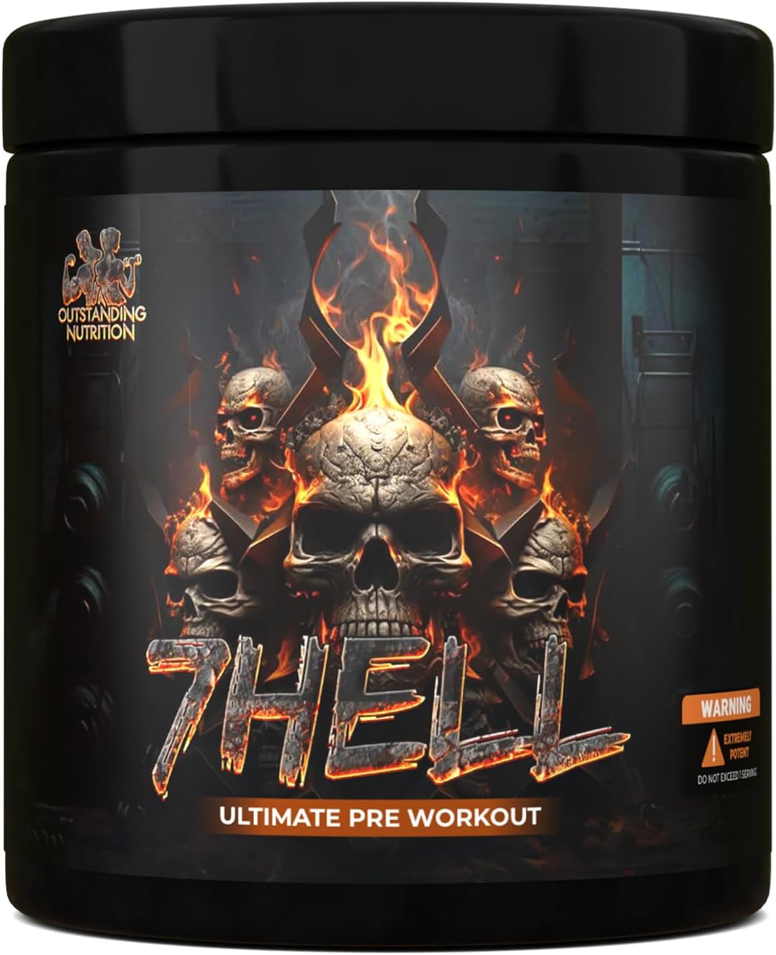 Ausdauer & Energie – 7Hell Pre Workout Booster with Creatine Monohydrate Vitamin B6 High Dose for Training Muscle Building Gym Fruit Punch 300 g
