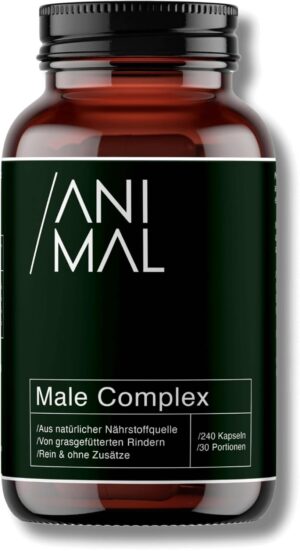 Ausdauer & Energie – ANIMAL BASED Beef Testicles Capsules [Pack of 240] - Grass-Fed Beef Liver, Beef Testicles & Oysters - Vitamin A (Retinol), Zinc, Vitamin B12 & Copper - High Bioavailability