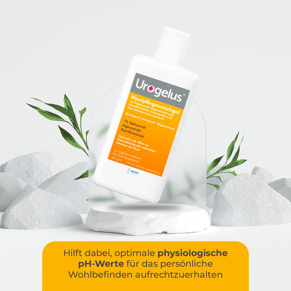 Penisvergrößerung & Pflege – Urogelus - Intimate Wash Gel for Women & Men - Soothing, Refreshing, Antiseptic - Gentle Intimate Hygiene for Daily Use - 125 ml - Devicare – Bild 5