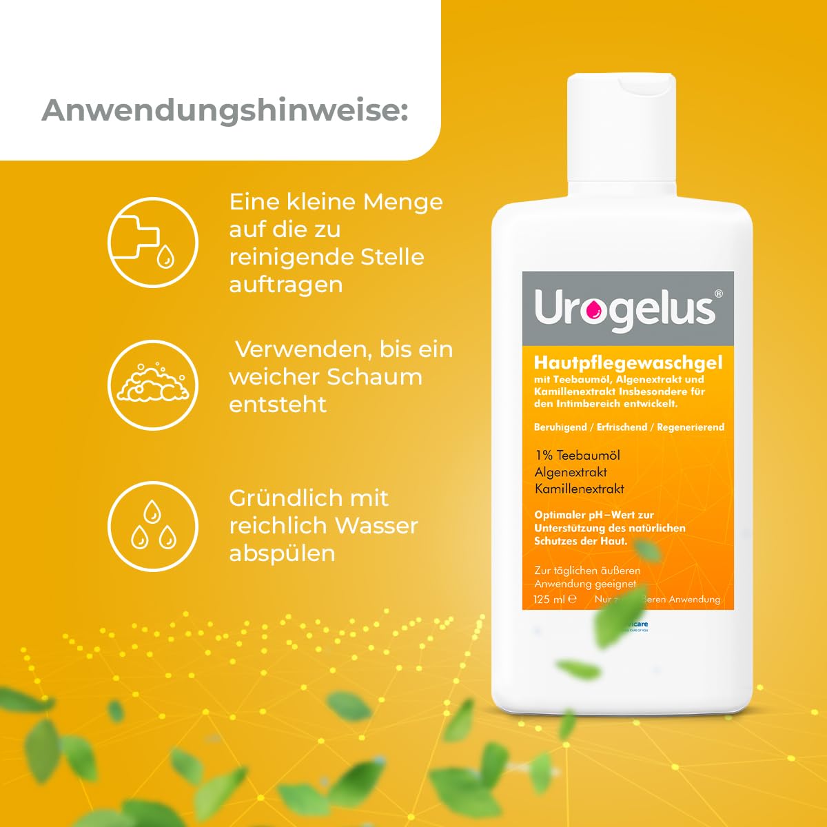 Penisvergrößerung & Pflege – Urogelus - Intimate Wash Gel for Women & Men - Soothing, Refreshing, Antiseptic - Gentle Intimate Hygiene for Daily Use - 125 ml - Devicare – Bild 6