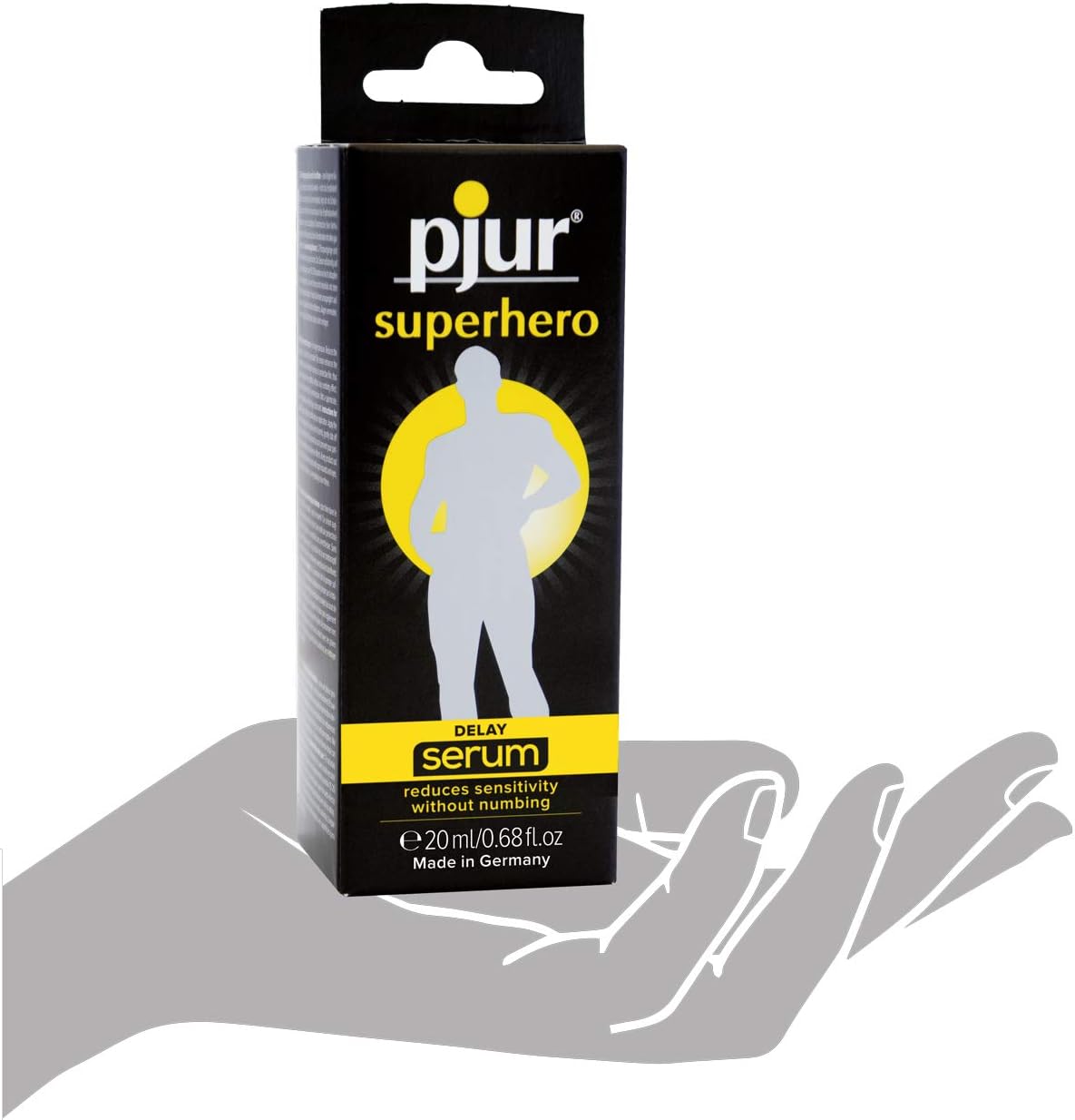 Penisvergrößerung & Pflege – pjur Superhero Delay Serum - Delay Gel for Men - Reduces Sensitivity on the without numbing (20 ml) – Bild 6