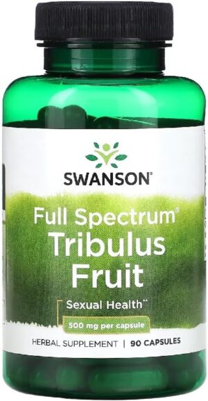 Ausdauer & Energie – Swanson Full Spectrum Tribulus Fruit Natural Dietary Supplement to Support Testosterone Levels - 90 Capsules