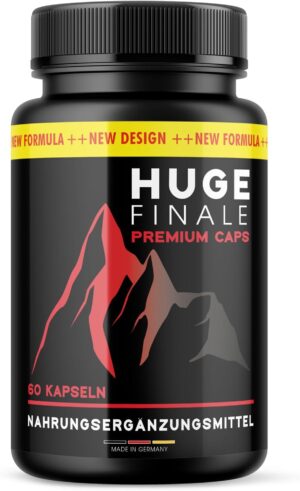 Potenzmittel & Standfestigkeit – Huge Finale Capsules - with L-Arginine, L-Citrulline & Zinc - Gentle Use - 60 Capsules
