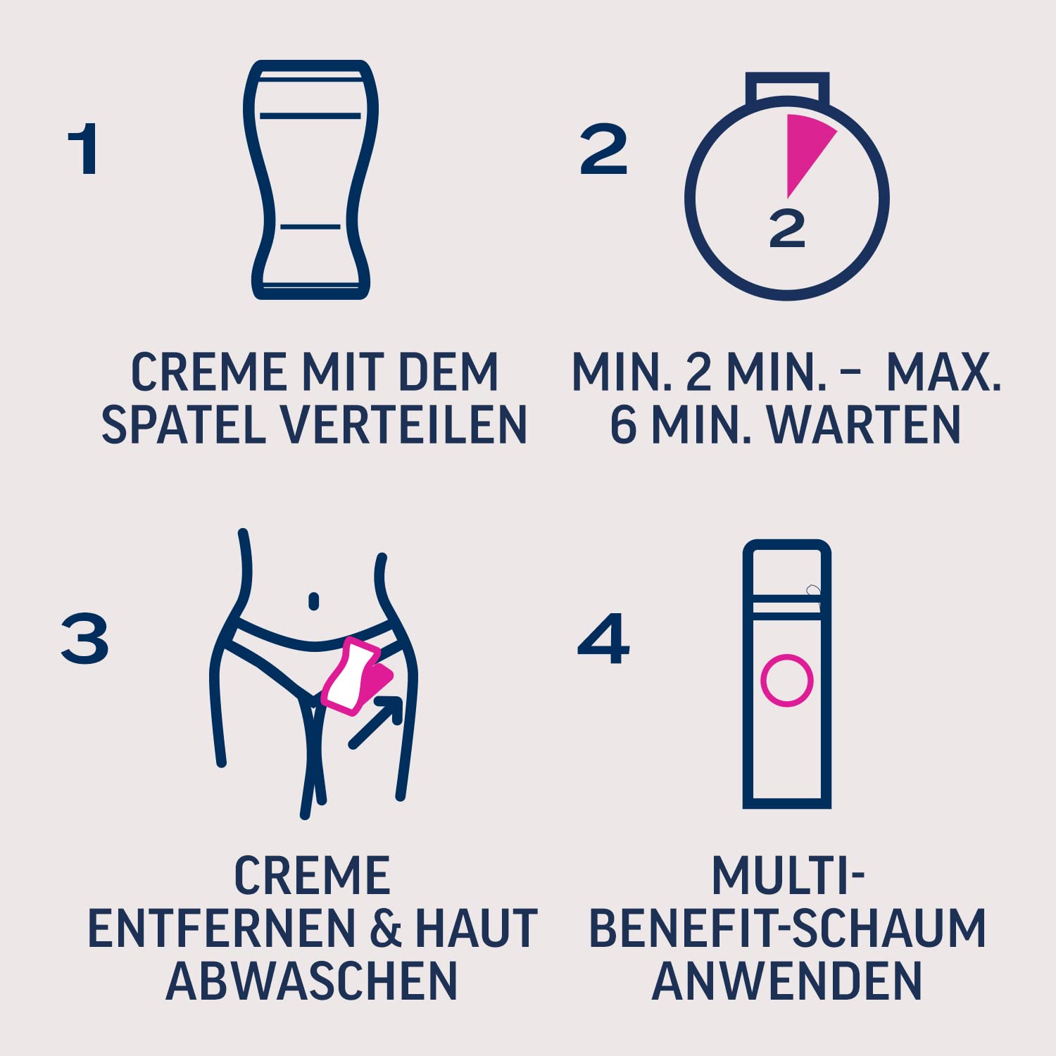 Penisvergrößerung & Pflege – Veet Expert Intimate Hair Removal Set - Hair Removal Cream for Intimate Areas Including Multi-Benefit Foam - 2 x 50 ml – Bild 3