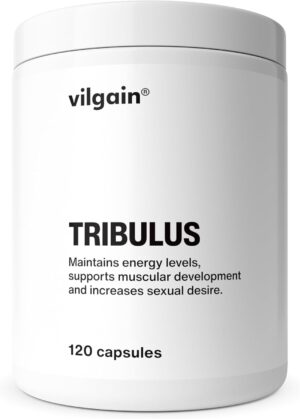 Ausdauer & Energie – Vilgain Tribulus Terrestris - High Dose Extract with 40% Protodioscin & 90% Saponins, Vegan, for Energy, Vitality, Regeneration & Wellbeing, Laboratory Tested, Ideal for Athletes & Active People