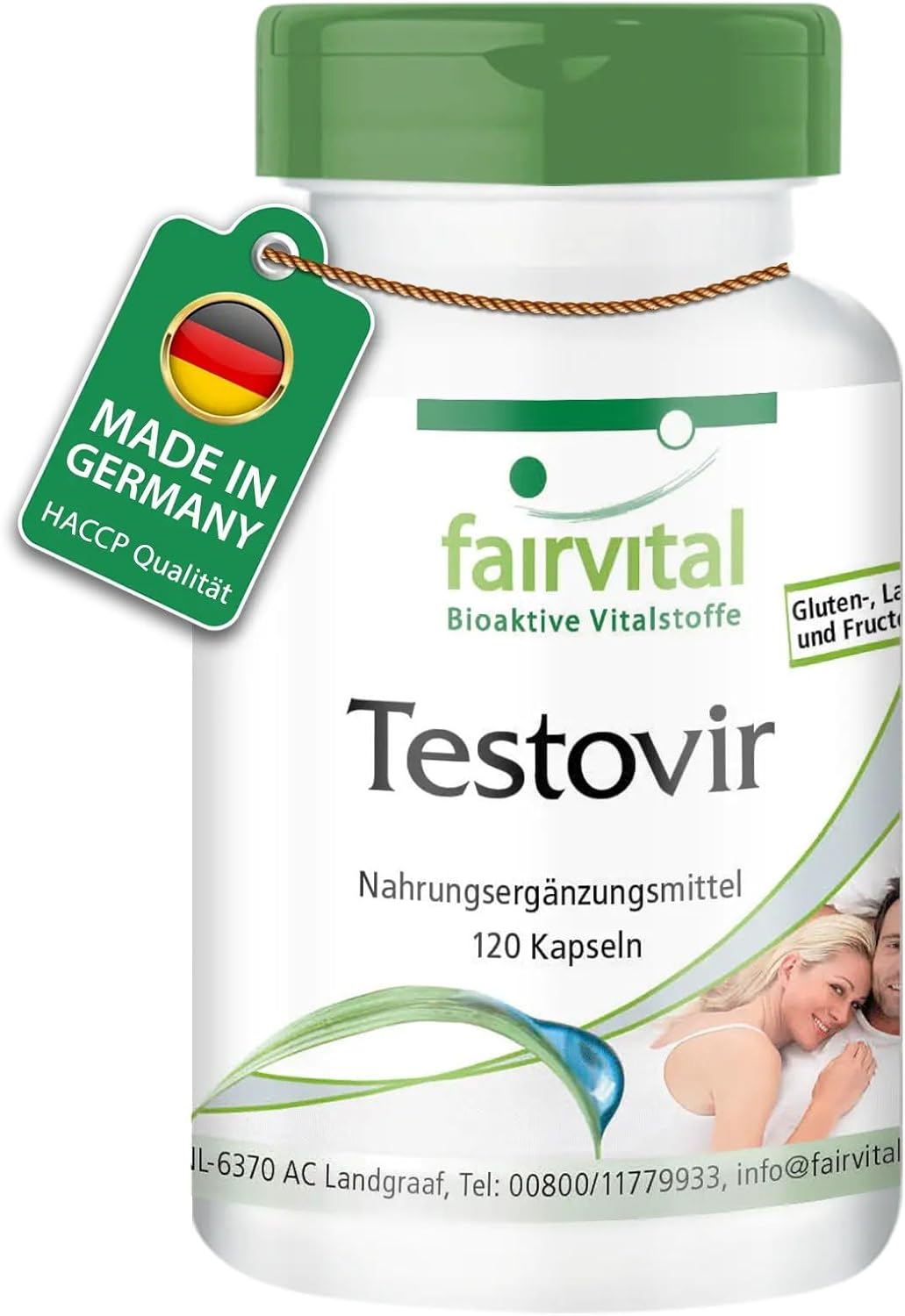 Ausdauer & Energie – Testovir with Muira Puama (Potency Wood) and Chrysin 120 Capsules – Vegetarian – Man On A Natural Basis