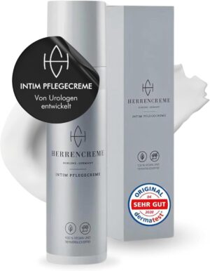 Penisvergrößerung & Pflege – Men's Cream Intimate Care Cream for Men 75 ml I Intimate Cream with Micro Silver I For Dry & Irritated Skin I Intimate Care Men Developed by Urologist I Vegan & Dermatologically Tested