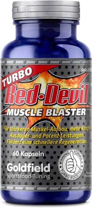 Ausdauer & Energie – Goldfield Red Devil - 60 Capsules Maca, Tribulus, Guarana, Arginine