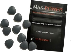 Potenzmittel & Standfestigkeit – 10 Black Tablets, The Originals, Intense Dietary Supplement for Women & Men, Boost Tablets, Very Intense
