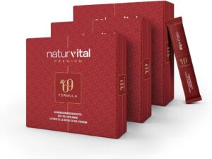 Potenzmittel & Standfestigkeit – Naturvital Premium 69 Formula Maca Gel, Instant Effect, Extra Strong for Active Men, Ginseng & Tribulus Terrestris, 12 x 12 g Stick - Pack of 3