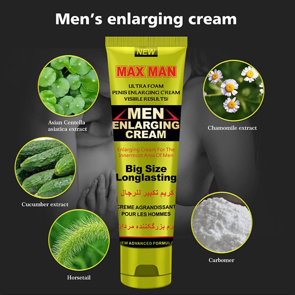 Penisvergrößerung & Pflege – Cream Big Thick Enlargement Massage Oil Growth Thickening XXL Cream Men Improve Erections Viagra for Men Increase Size Erection Products Sex (B) – Bild 2