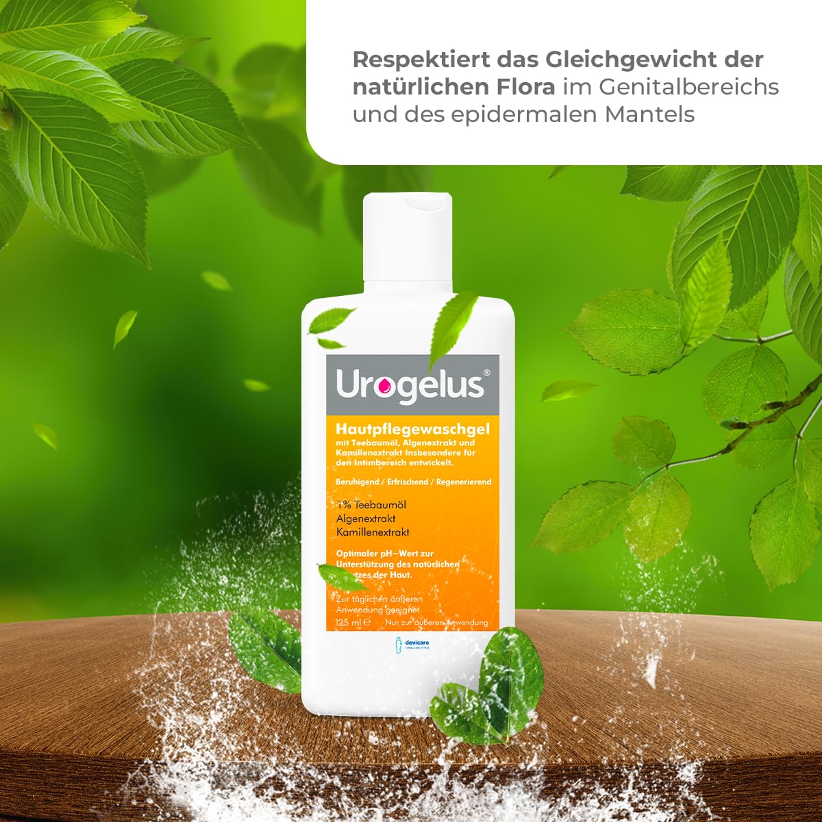 Penisvergrößerung & Pflege – Urogelus - Intimate Wash Gel for Women & Men - Soothing, Refreshing, Antiseptic - Gentle Intimate Hygiene for Daily Use - 125 ml - Devicare – Bild 7