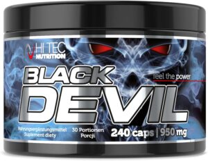 Ausdauer & Energie – Strong Testosterone and Anabolic Hormones Booster, Hi Tec Nutrition Black Devil, 240 caps