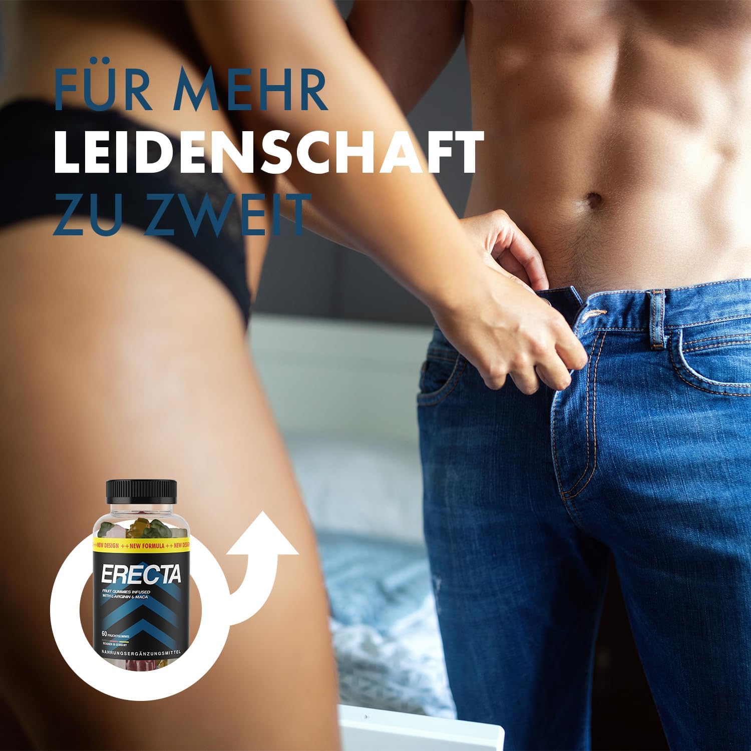 Potenzmittel & Standfestigkeit – Erecta Fruit Gummies with L-Arginine and Maca, 60 Fruit Gums per Tin 1 x – Bild 5