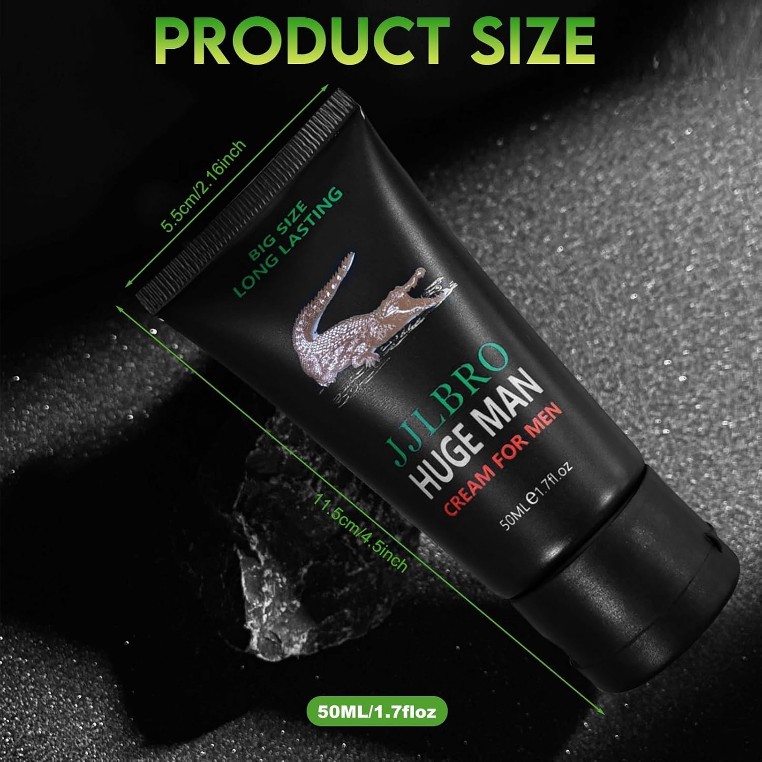 Penisvergrößerung & Pflege – Giant Men's XXL Cream 50 ml, Enlargement & Growth Cream for Men, Extender Cream for Men, Massage Gel for Improved Male Performance – Bild 2