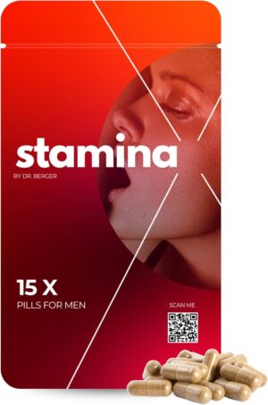 Potenzmittel & Standfestigkeit – Stamina Potency Capsules for Men - 15 Capsules - Maca, Tribulus, Ginkgo & Siberian Ginseng - Natural Potency Agent with L-Arginine & Zinc - Support for Male Vitality & Instant Effect