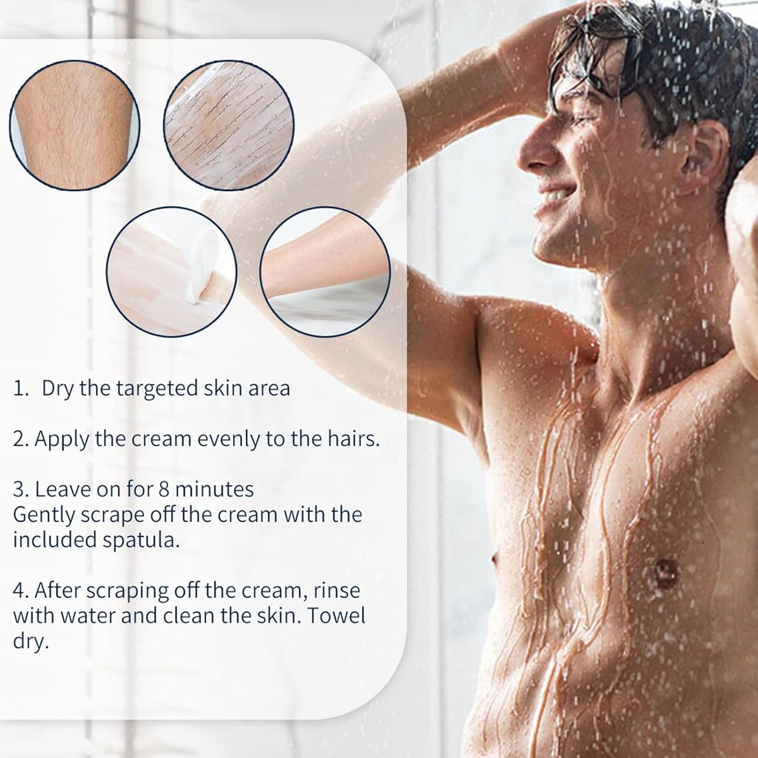 Penisvergrößerung & Pflege – Intimate Hair Removal Cream - Hair Removal Cream for Male Hair, Body Care for Sensitive Dry Legs, Chest, Back, Armpits, Bikini, Sensitive and Dry Skin, Swimmers and – Bild 8