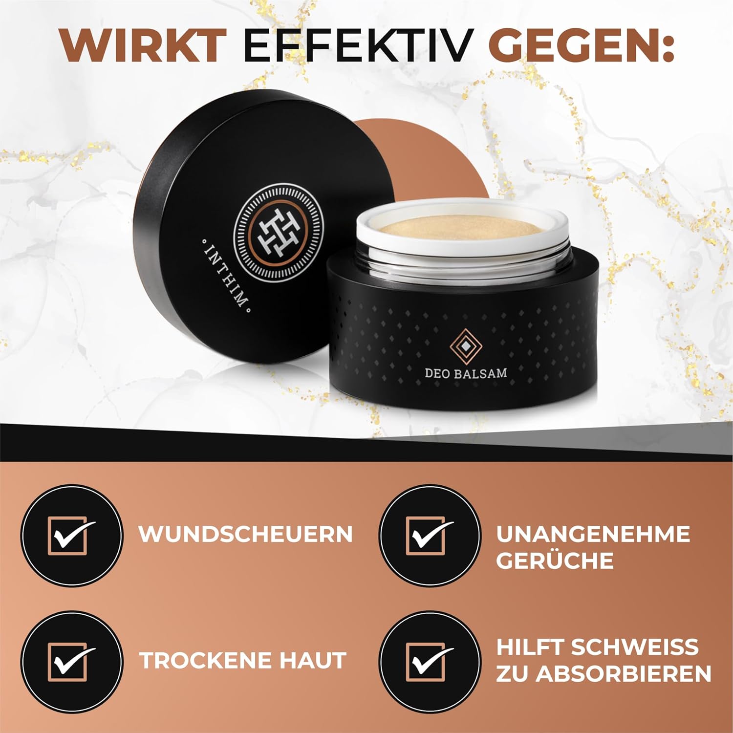 Penisvergrößerung & Pflege – IntHim Intimate Deodorant Cream for Men - Natural Anti Chafing Deodorant Cream Men with Long-Lasting Fresh Effect & Skin Soothing After Shaving - Protective Balm Thigh – Bild 2